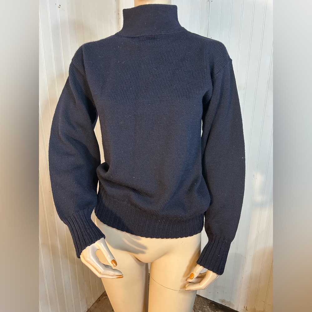 Navy Blue Turtleneck Sweater